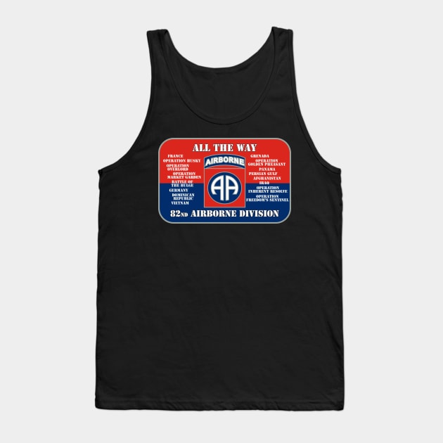 82nd Airborne Division Tank Top by MBK